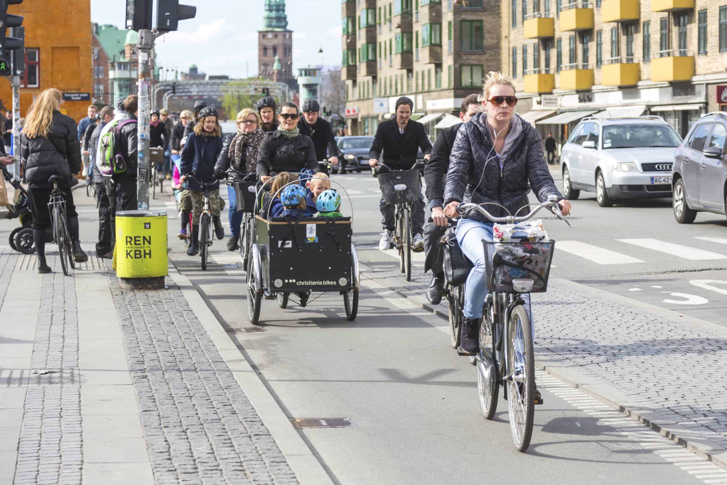 piste cyclable à Copenhague