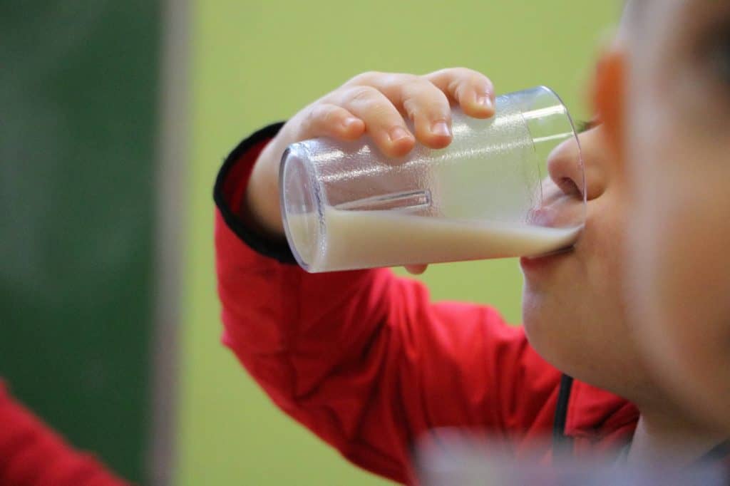 lait à la garderie