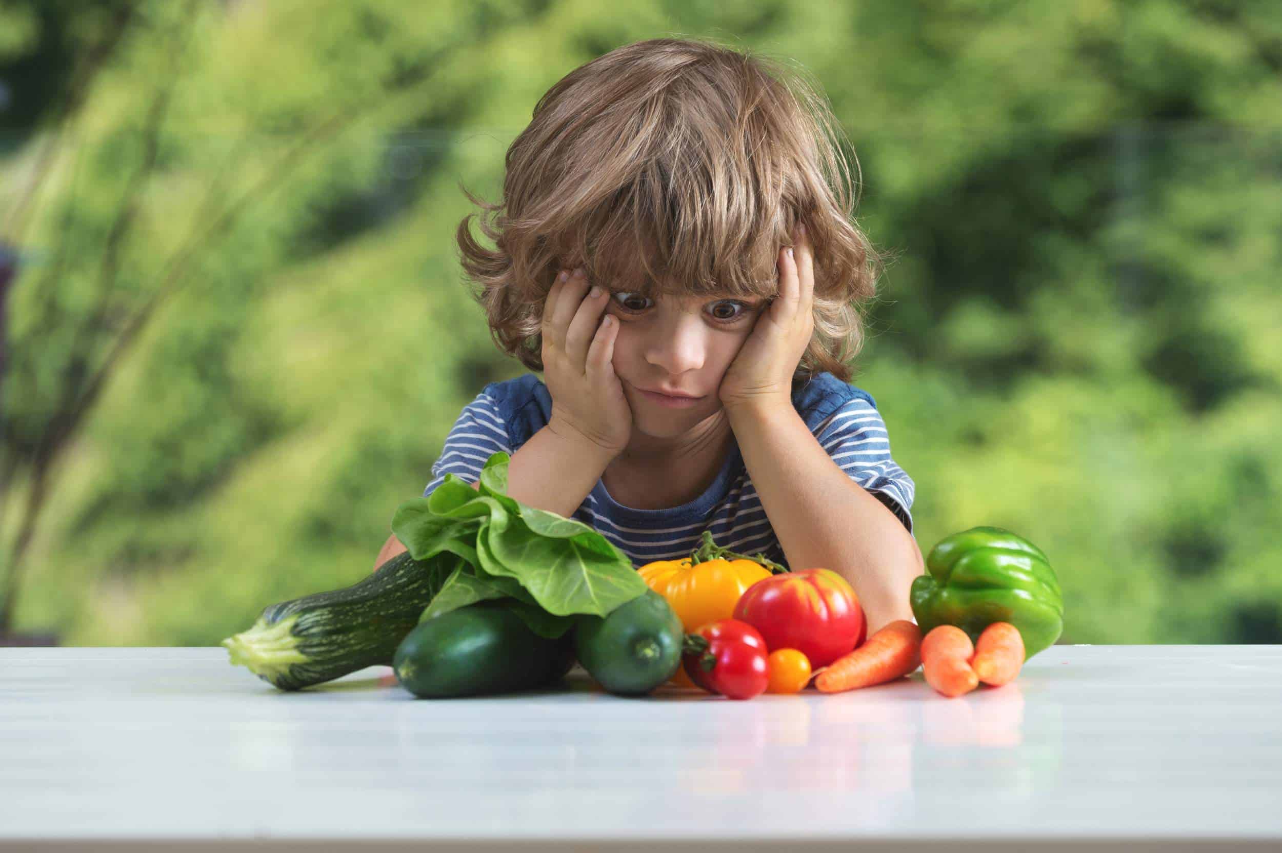 enfant et légumes