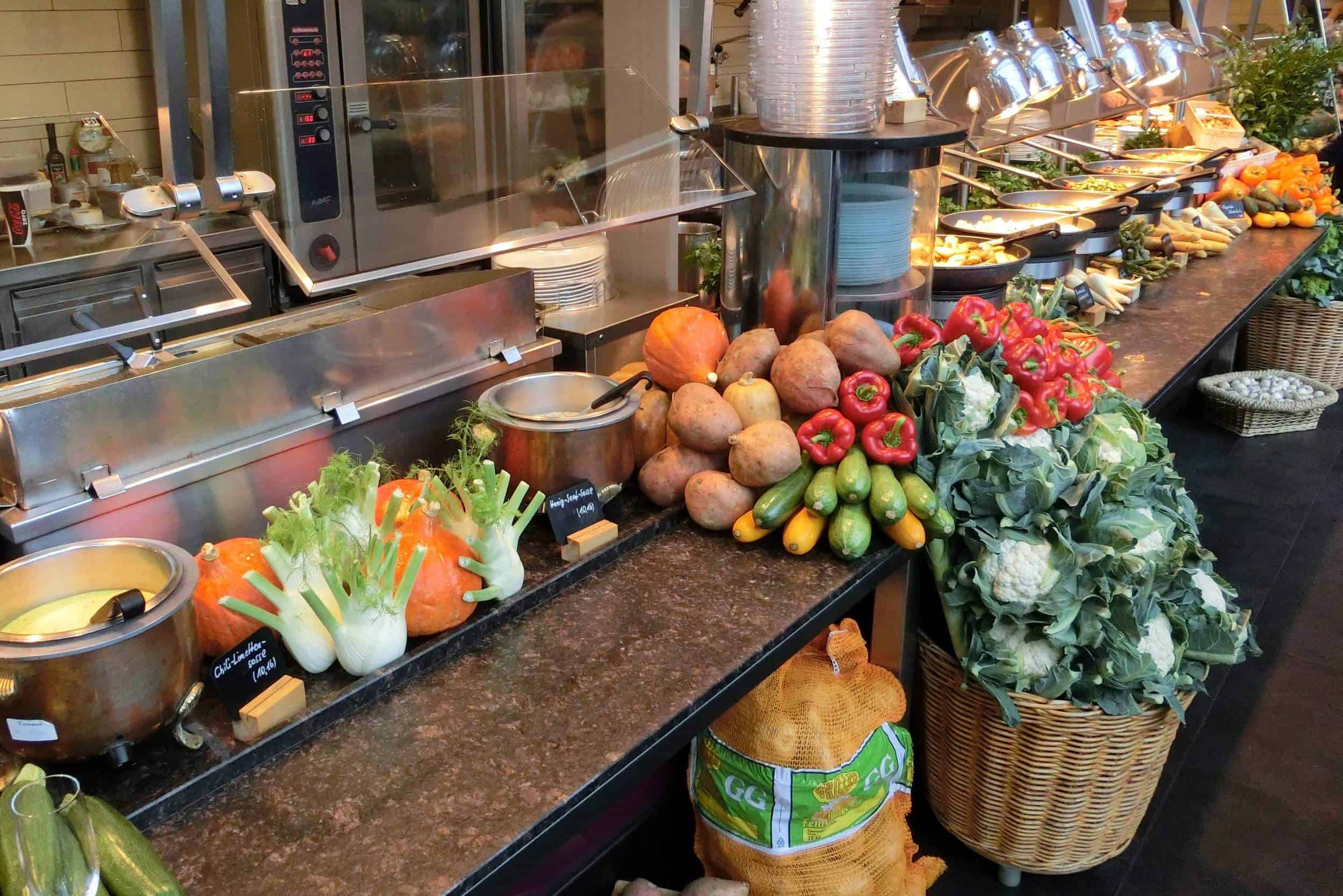 légumes locaux a la cafétéria